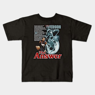 Allen Iverson The Answer Stats Kids T-Shirt